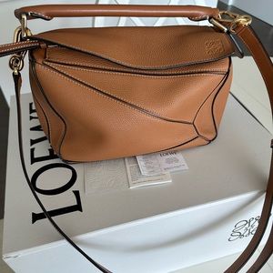 Loewe small puzzle bag Caramel